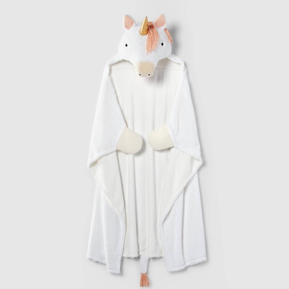 Pillowfort Animal Hooded Blanket - Unicorn - Picture 2 of 8